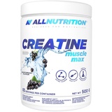 ALLNUTRITION Creatine Muscle Max Supplements Muskelaufbau - Creatin Monohydrat mit Taurin - Leistungssteigerung und Muskelaufbau - ohne Zuckerzusatz - Keratin Pulver Fitness 500g - Blackcurrant