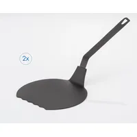 RUCO Jumbo Pfannenwender 2er Set 16 x 35 cm Kunststoff Schwarz