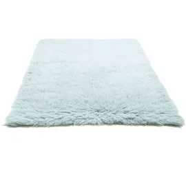 Tom Tailor Teppich Fluffy Uni blue lagoon 140 x 190 cm