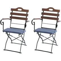 MCW Biergartenstuhl 2er-Set 0 x 0 x 0 cm blau