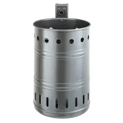 RENNER Abfallbehälter 35 l gelocht 7004-00-PB DB , pulverbeschichtet, DB 703 anthrazit-eisenglimmer