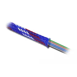 Delock Geflechtschlauch - dehnbar - 2 m - weiß