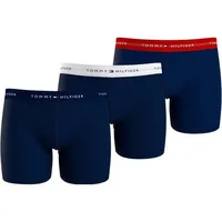 Tommy Hilfiger Underwear Boxershorts 3P BOXER BRIEF WB (Packung, 3-St., 3er-Pack) mit kontrastfarbenem Logobund bunt S (48)