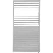 gardenson Lamellenwand Mirador Classic 1 Stück 0,93 x 2,40 x 0,10 m Weiß