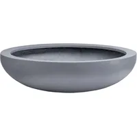 Vivanno Pflanzschale Blumenschale Dekoschale Fiberglas grau Beton-Design 34x9 cm