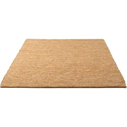 Wollteppich HOME AFFAIRE "Pirker", orange (terracotta), B:140cm H:12mm L:200cm, Schurwolle, Teppiche, Wendeteppich, meliert, reine Wolle, handgewebt, Scandi, Wohnzimmer