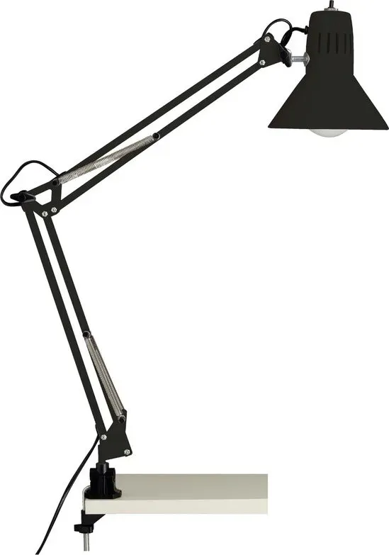 Brilliant Schreibtischlampe, 70 cm Höhe, Kopf & Gelenke einstellbar, E27, 40 W