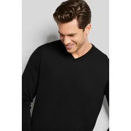 Bugatti Rundhalspullover Schwarz XXL