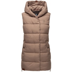 NAVAHOO Damen Designer Steppweste ärmellose Weste mit Kapuze Madilynaa
