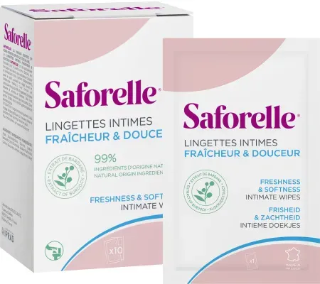 Saforelle Einweg-Intimtücher Frische Und Süße 10 Stück