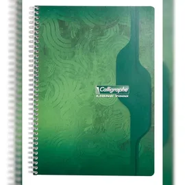 Calligraphe 10x Spiralbücher A4, kariert, 50 Blatt, 70g, sortiert, 2407C