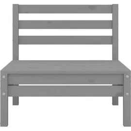 vidaXL Garten-Lounge-Set 4-tlg. grau Kiefer