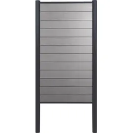 MCW Windschutz WPC-Sichtschutz Savoie 100 cm grau