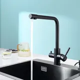 CECIPA pure B 3 Wege Wasserhahn Küche Schwarz Matt