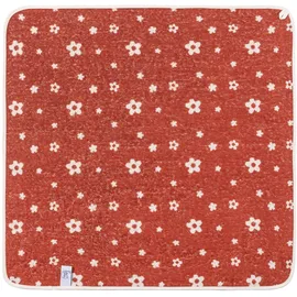 Sterntaler Kapuzenbadetuch 80x80 cm Pferd Sunny - Badetuch mit Blumen Allovermotiv - Babyhandtuch mit Kapuze Baumwolle, Ecru