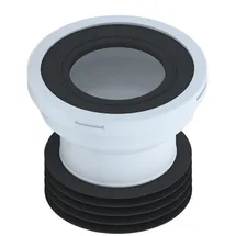 Belvit WC Anschlußstutzen Gerader Durchgang Anschluss Abfluss Rohr Versatz Stutzen ø90