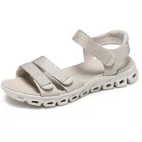 Skechers Women's Glide-Step-Count on Me Sport Sandal, Stein, 40 EU - 40 EU