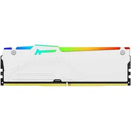 Kingston FURY Beast RGB weiß DIMM 16GB, DDR5-5200, CL40-40-40, on-die ECC (KF552C40BWA-16)