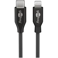 Wentronic Goobay Lightning/USB-C Lade- und Synchronisationskabel 1.0m Retail Polybag schwarz