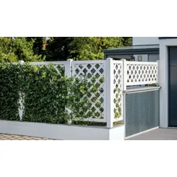 Rankgitter Wangerooge 90 x 180 cm – Kunststoff, Anthrazit – stabiles Rangelement - ideale Rankhilfe für Balkon, Garten & Terrasse