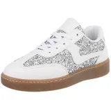 Ital-Design Low-Top Damen Weiß/Silber 40