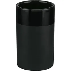 Zahnputzbecher KLEINE WOLKE "» Deep«", schwarz, B:6,8cm H:11,2cm L:6,8cm, Keramik, Zahnputzbecher