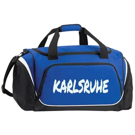multifanshop Sporttasche - Karlsruhe - Textmarker - Druck weiß - Tasche
