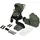 lionelo MIKA PLUS 2-in-1 Buggy 0-48 Monate bis 22 kg Babywanne bis 9 kg, Rückenlehne und Füße verstellbar, AiryDots,Dämpfung, 360° drehbare PU-Räder, XXL-Verdeck