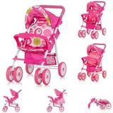 Chipolino Puppenwagen Dolly Korb faltbar