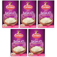 5x Curtiriso Riso Basmati,Orientalischer Duft,Kochzeit 10 Minuten,Packung 1Kg