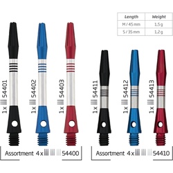 Bull’s Cetra Aluminium Shaft (M (45 mm))