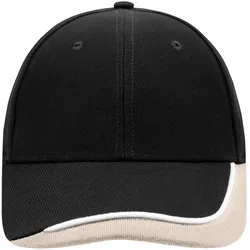 Kontrast Sandwichcap - Farbe grau, schwarz, weiß - Größe one size