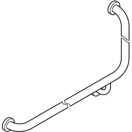 Grohe Essentials Wannengriff in L-Form 940 x 600 mm Metall chrom 40797001