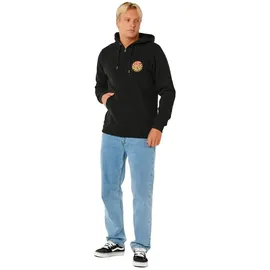 Rip Curl Wettie Passage Icon Zip Thru Hoodie Herren Schwarz M