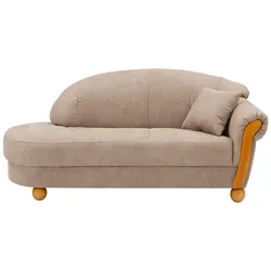Ottomane HOME AFFAIRE "Milano", beige, B:181cm H:83cm T:81cm, Sofas, Besonders bequem durch Federkernpolsterung, Armlehne links oder rechts