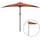 vidaXL Balkon-Sonnenschirm 300 x 150 cm terracotta halbrund