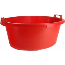 Lockweiler Wanne oval 55 cm/27 l rot hochstehende Griffe