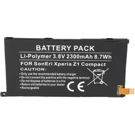 AccuCell Akku passend für den Sony XPERIA Z1 Compact Akku 1274-3419.1, 1ICP4/53/88, LIS1529ERPC