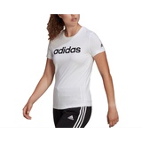 adidas Damen Essentials Slim Logo T-Shirt White/Black, S