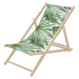 ECD Germany Sonnenliege 57,5 x 83 x 100 cm Weiß