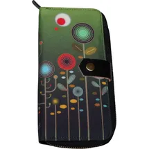 Freak Scene 70s Up große Geldbörse Zip around Portemonnaie grün