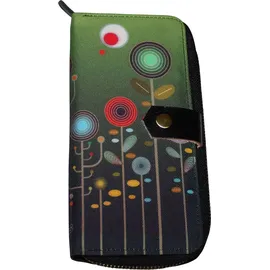 Freak Scene 70s Up große Geldbörse Zip around Portemonnaie grün