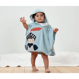 Tchibo - Frottierponcho - Baby - Gr. 74/80 - hellblau