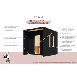 Karibu Miramar inkl. 9 kW Bio-Kombiofen + int. Steuerung + Dachkranz