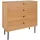 House Nordic Kommode KYOTO 80 x 85 cm Braun / Schwarz
