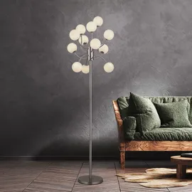 GLOBO Stehlampe Wohnzimmerlampe Stehleuchte LED Beistelllampe 12 Flammig Glas H 200 cm