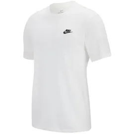Nike Sportswear Club Kurzarm-T-Shirt White / Black 2XL Regular