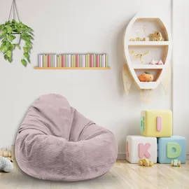 DreamRoots Sitzsack, Pink, Textil, 70x70x70 cm, Oeko-Tex® Standard 100, Wohnzimmer, Hocker, Sitzsäcke, XXL Sitzsäcke