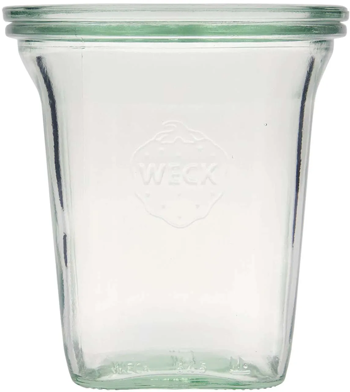 545 ml Vasetto WECK Quadro, vetro, imboccatura: bordo rotondo