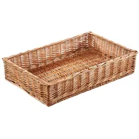 Kobolo Regalkorb TINA aus geflochtener Weide 60 x 40 x 13 cm braun